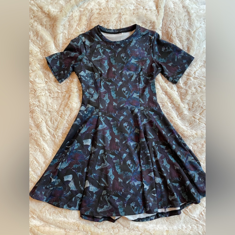 Crow Swarm T-shirt dress